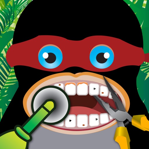 A Crazy Mutant Ninja Animals Dentist for Boys & Girls Kids Game icon