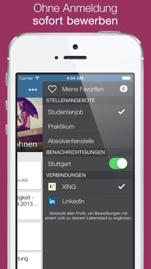 Jobbox - Job, Nebenjob, Praktikum und Absolventenstelle Stel(圖2)-速報App