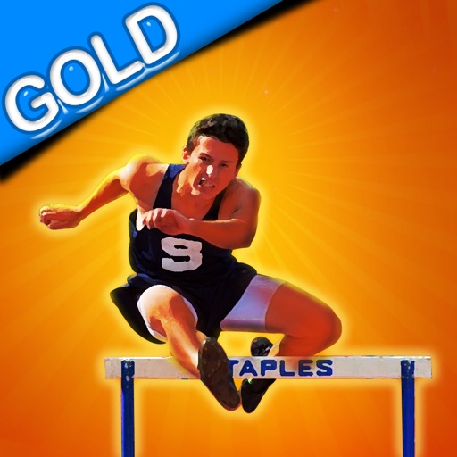 Hurdle Racing Sports Champion : The Run and Jump Trophy Winners - Gold Edition