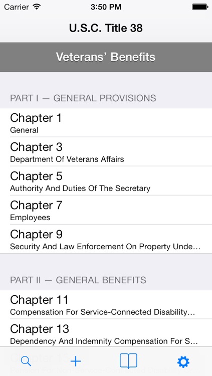 U.S.C. Title 38 - Veterans' Benefits