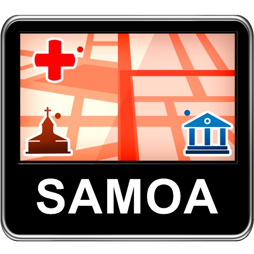 Samoa Vector Map - Travel Monster icon