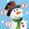 Christmas counting game for children: Learn to count the numbers 1-10 with Santa for Christmas