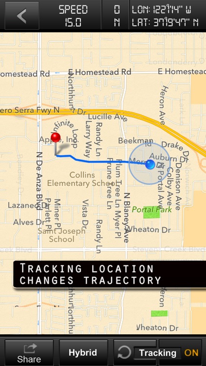 Speedometer GPS Tracker+ HUD and Track information