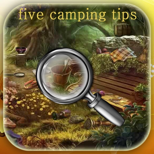 Hidden Objects Of A Five Camping Tips iOS App