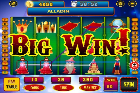 Casino Hit it Slots Lucky Magic 7 of Aladdin's Rich Gold Lamp Free screenshot 2