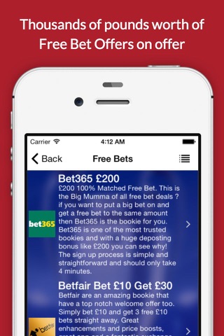 Football Betting Tips and Free Bets - Champions League Edition screenshot 2