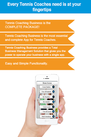 Tennis Coaching Business - Business Management Solution screenshot 2