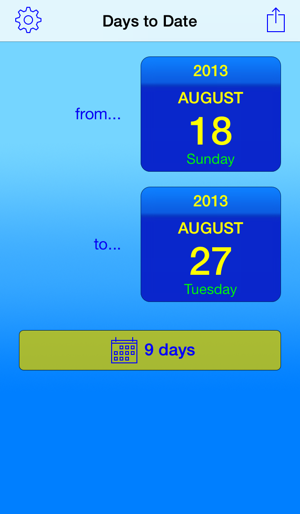 Days to Date