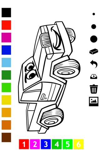 塗り絵の本 子供のための車：レーシングカー、バス、トラクター、トラックなどのような多くの写真とともに。絵を描画する方法：学習するゲームのおすすめ画像4