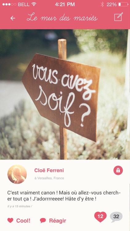 Promesse d'Une Vie, Mariage