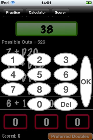 Darts Checkout Calculator screenshot 2