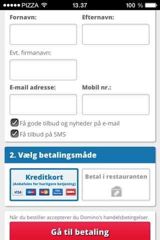 Domino's Pizza DK screenshot 4