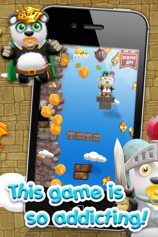 Baby Panda Bears Battle of The Gold Rush Kingdom HD - A Castle Jump Edition FREE Game! screenshot 4