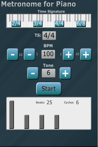 Metronome for piano screenshot 2