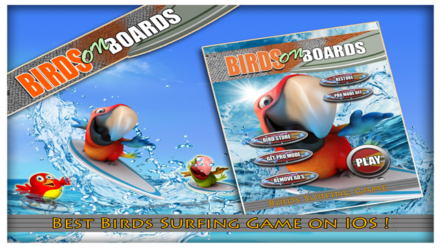 Birds on Boards FREE : Tiny Parrots Water adventure Race(圖2)-速報App