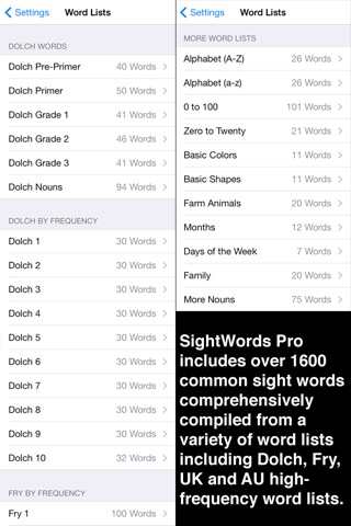 SightWords Pro screenshot 2