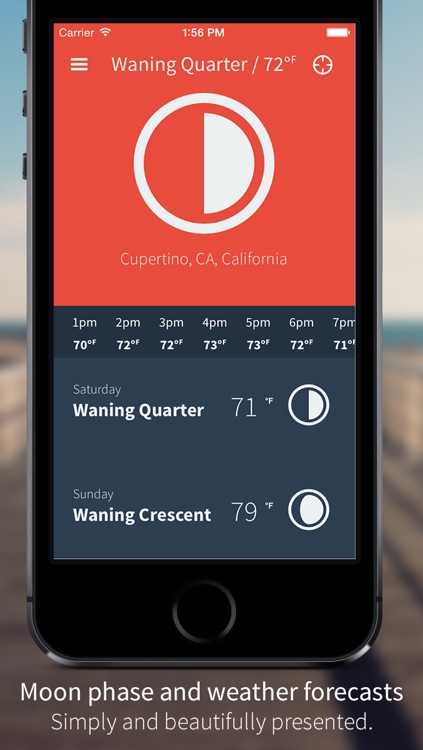 MoonWeather : Moon phase & weather forecasts