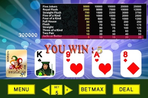 Video Ace Poker – Mega Vegas Strip Xtreme Casino Star Poker Blitz Game screenshot 3