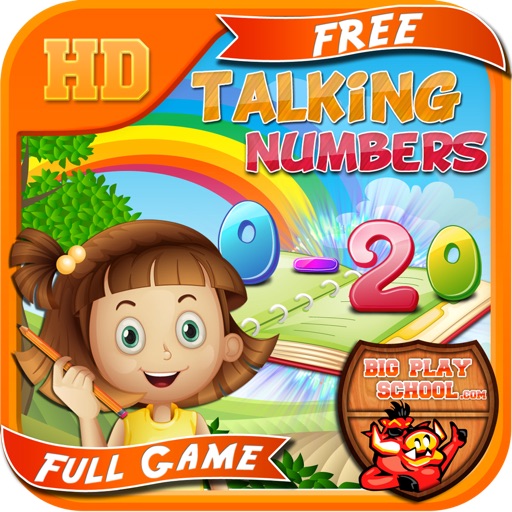 Talking Numbers ( 0 - 20 ) w/ Premium Children's Voices - Free e-Learning for Kids icon