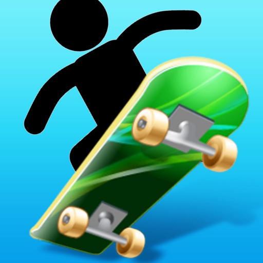 Downhill Skateboard 3D Free Icon