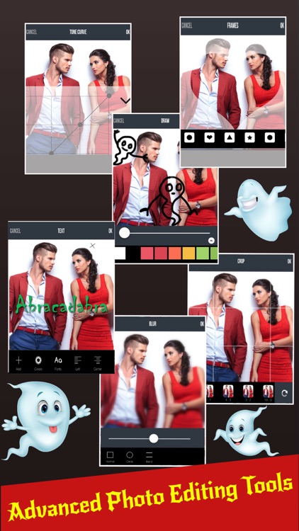 Scary Face Emoji.s - Add Ghost,Zombie & Halloween Emoticons To Photo For Facebook screenshot-3