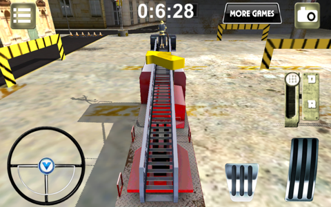 American fire truck parking 3D screenshot 4