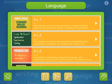 English Fourth Grade - Common Core Curriculum Builder and Lesson Designer for Teachers and Parents screenshot 3