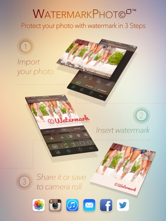 Watermark Photo Square Free - Watermarking App