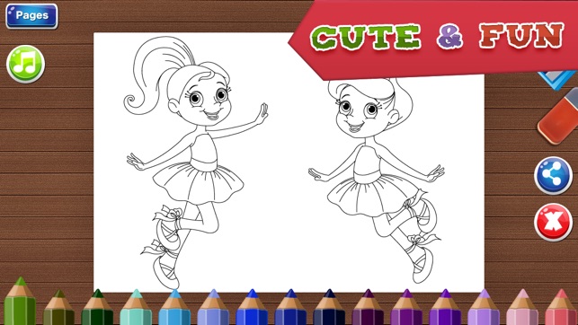 Coloring Pages for Girls - Fun Games for Kids(圖3)-速報App