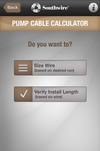 Pump Cable Calculator screenshot 2