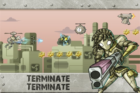 Rusty Gunner Robot - Timeless Free Shooting game screenshot 3