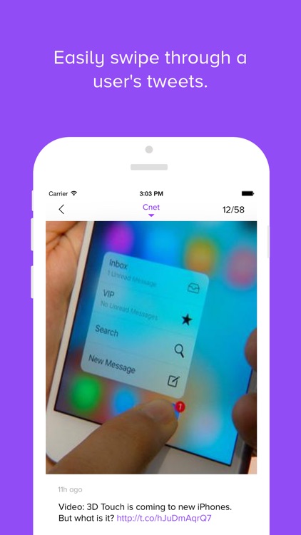 Storyline - Swipe through your timeline quickly