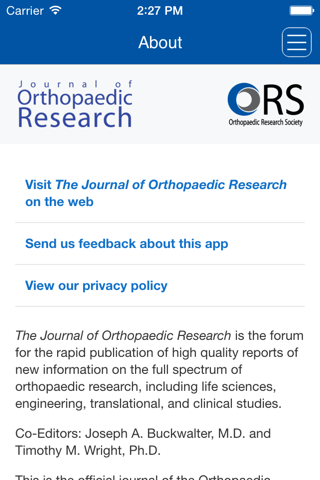 The Journal of Orthopaedic Research screenshot 2