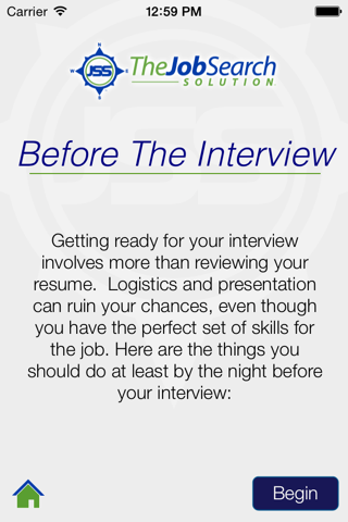 Job Interviews - The Job Search Solution screenshot 3