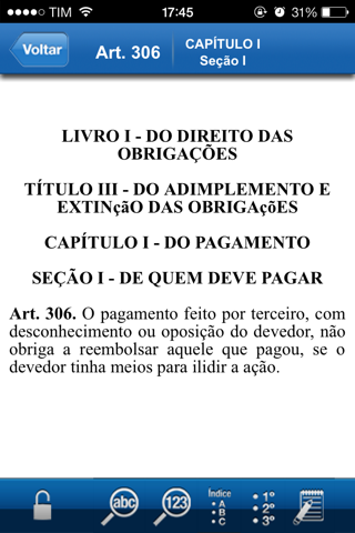 Código Civil - 6ª Edição (2014) for iPhone screenshot 3