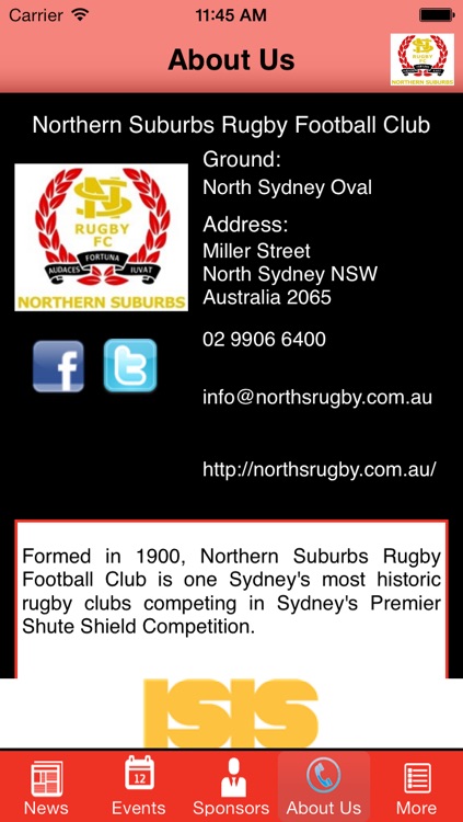 Northern Suburbs Rugby Football Club screenshot-3