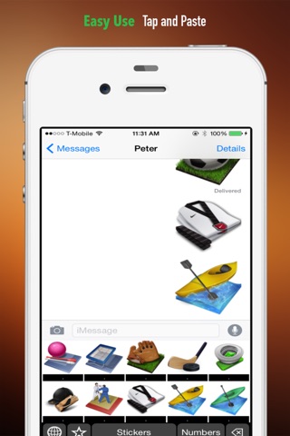 Sports Theme Stickers Keyboard: Using Sport Icons to Chat screenshot 4