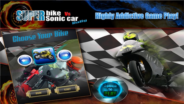 Superbike Vs Super Sonic Cars FREE : Tough Asphalt Track Mot(圖2)-速報App