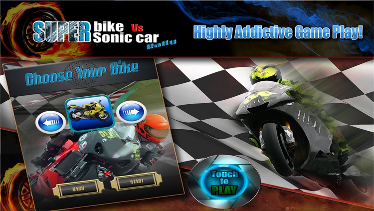 Superbike Vs Super Sonic Cars FREE : Tough Asphalt Track Moto Rally