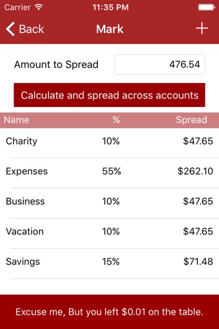 Money Mgt Calculator screenshot 2