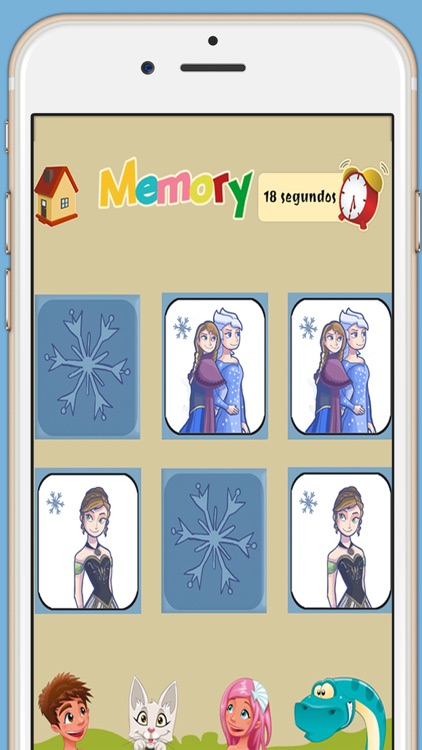 Memory game for girls: Ice Princess - learning game for girls screenshot-4