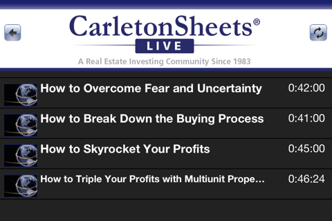 Carleton Sheets Live screenshot 2