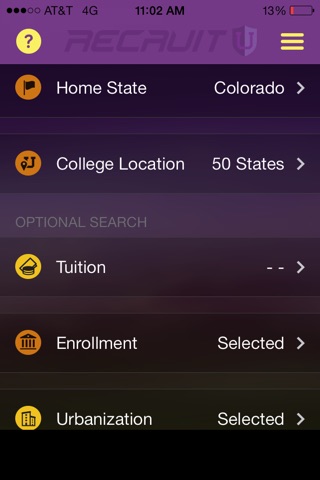 RecruitU - Matching high school athletes with college coaches for sports recruiting and scholarships to Recruit U ! screenshot 2