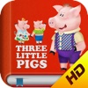 Kids Academy • The Three Little Pigs HD - Interactive bedtime story book with fun puzzle games and learning activities. Best educational app for Baby, Toddlers and Preschool children.