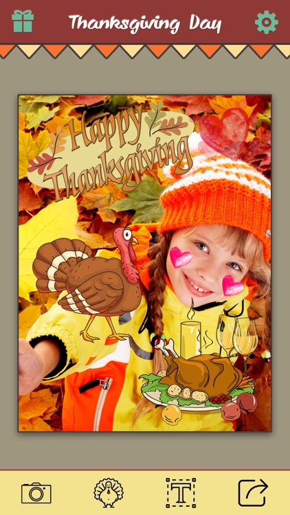 Thanksgiving Day Makeover - Visage Photo Editor to Swirl Holiday Stickers on Yr Face screenshot-3