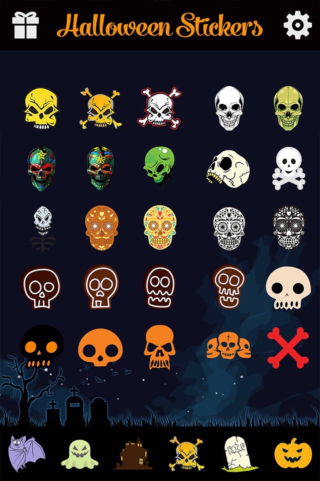 Halloween Emoji - Add Scary Ghost & Zombie Emoticon Stickers to Messages for Greetings screenshot 3