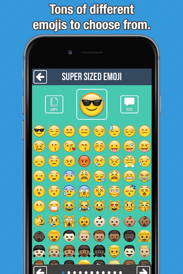 Super Sized Emoji - Big Emoticon Stickers for Messaging and Texting screenshot 4