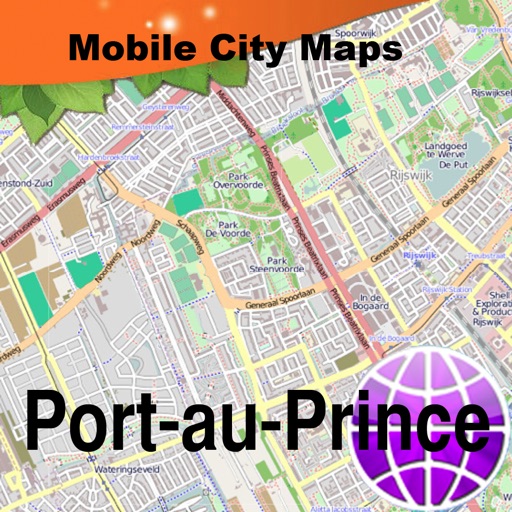 Port-au-Prince Haiti Street Map. icon