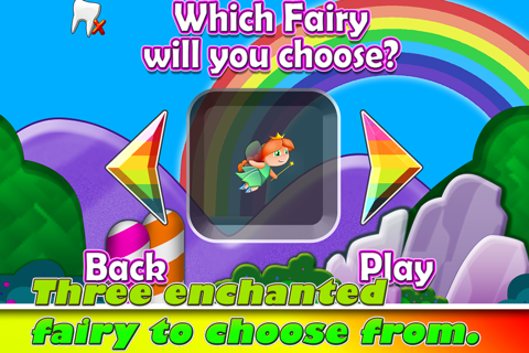 Little Tooth Fairy Girly Fun Dash :Free Fly in Faries magic rainbow land screenshot 2
