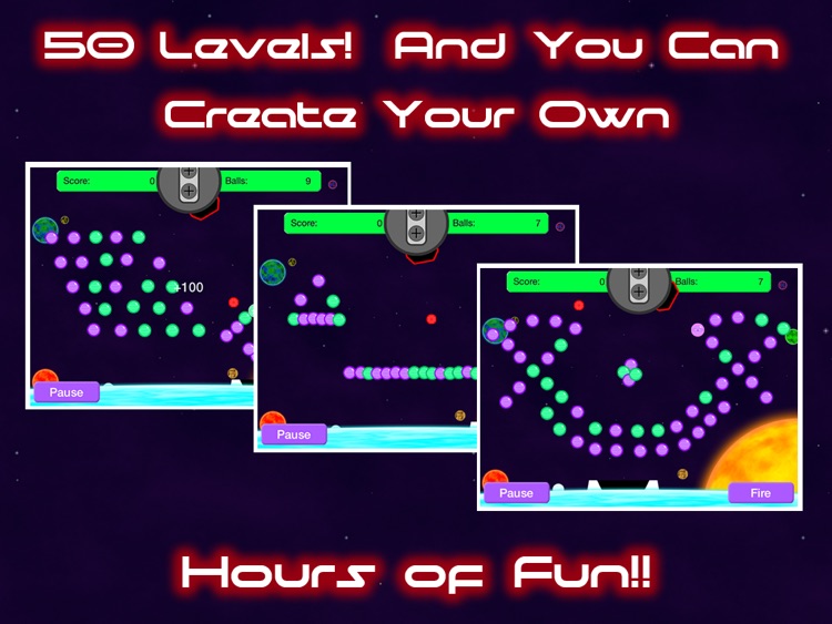 Space Ponggle HD - Super Glow Ball Free